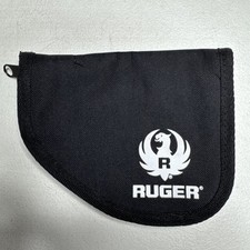 Estojo de pistola Ruger subcompacto semi-automático LCP .380 preto com zíper macio de fábrica comprar usado  Enviando para Brazil