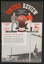 man utd 1958 programme for sale  STANFORD-LE-HOPE