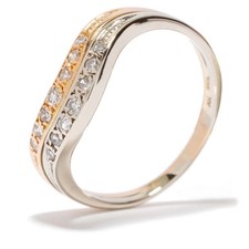 Ring bicolor 585er gebraucht kaufen  Buxtehude