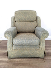 Armchair damask pattterned for sale  BRISTOL
