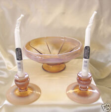 MNT+PERF~VINTAGE~1920s"VIDRO FENTON"CAMEO OPALESCENTE"CONSOLE BOWL+CANDLE STICKS  comprar usado  Enviando para Brazil