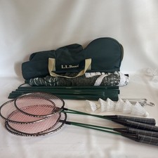 Conjunto completo de rede de badminton portátil L.L Bean para quintal gramado, praia. comprar usado  Enviando para Brazil