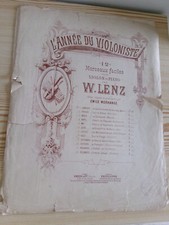 solfège ancien L'Année du violoniste W.LENZ violon piano,Chant de Pâques n°4 d'occasion  Lannion