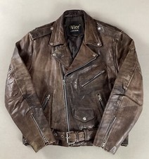 Vintage distressed leather for sale  ROYSTON