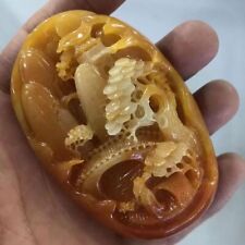 Pingente de etiqueta Huanglongwaist antigo esculpido em jade chinês comprar usado  Enviando para Brazil