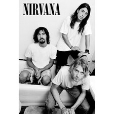 Nirvana poster bathroom for sale  WARMINSTER