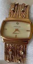 Relógio feminino Anne Klein diamante ouro tom rosa modelo 10-9270, usado comprar usado  Enviando para Brazil