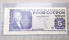 RARO BU**NOTA DE ESTRELA** Cupom Food Stamp $5.00 2000 B USDA Scrip Serial# *01035410, usado comprar usado  Enviando para Brazil