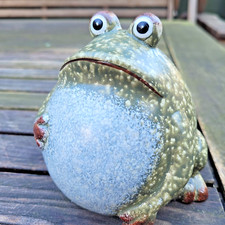 Kugelrunder frosch deko gebraucht kaufen  Friedrichstadt