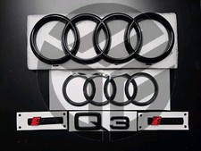 Audi Q3 Black Badges GRILLE/BOOT/FENDER CONJUNTO COMPLETO Inc 2 X S-Line 2015-2018 comprar usado  Enviando para Brazil
