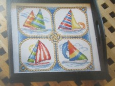 Stickvorlage bunte segelschiff gebraucht kaufen  Wuppertal