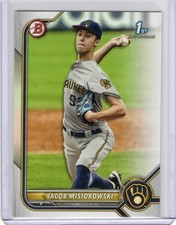 Usado, 2022 Bowman Draft #BD-132 Jacob Misiorowski Bowman 1º - Milwaukee Brewers  comprar usado  Enviando para Brazil