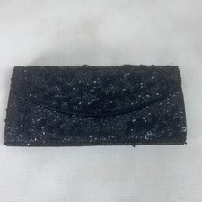 Bolsa de noite com miçangas bolsa de embreagem lantejoulas pretas festa coquetel feita em Hong Kong comprar usado  Enviando para Brazil