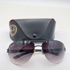 Óculos de sol Ray-Ban aviador armação preta lavanda gradiente autêntico com estojo RT7006 comprar usado  Enviando para Brazil