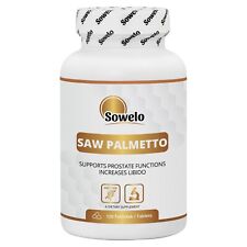 Extrato de Saw Palmetto 600mg comprimidos – 25% ácidos graxos – Suporte para próstata – Sowelo comprar usado  Enviando para Brazil