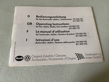 Bedienungsanleitung autoradio  gebraucht kaufen  Darmstadt