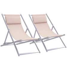 Outsunny 2pcs chaise for sale  GREENFORD