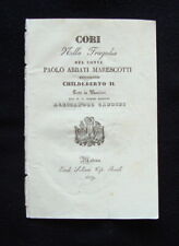 Gandini alessandro cori usato  Italia