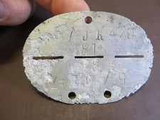 Piastrina riconoscimento tedes usato  Albenga