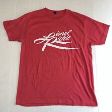 Usado, Camisa vintage rara Lionel Richie anos 80 logotipo cursivo turnê mundial ao vivo grande vermelha comprar usado  Enviando para Brazil