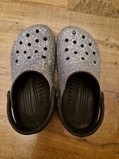 Silver glittery crocs for sale  STOCKPORT