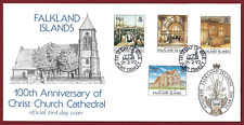1992 Ilhas Malvinas Christ Church Cathedral 100º Aniversário Capa Primeiro Dia, usado comprar usado  Enviando para Brazil