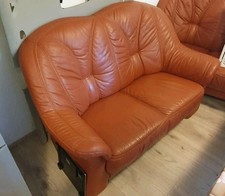 Sitzer braunes ledersofa gebraucht kaufen  Hamburg