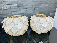 Pair vintage capiz for sale  FAREHAM