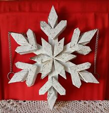 Wood hanging snowflake for sale  Talbott