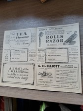 Theatre prog 1930 for sale  BURY