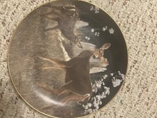 Deer porcelain plate for sale  Newborn
