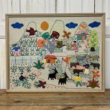 Vintage textile artwork for sale  CRANLEIGH