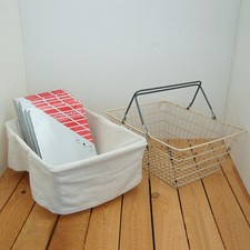 Vintage panier epicerie d'occasion  Lys-lez-Lannoy