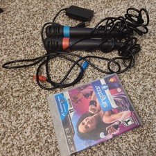 Par de microfones Singstar vermelho+azul com adaptador conector USB para Sony PS2 PS3 comprar usado  Enviando para Brazil