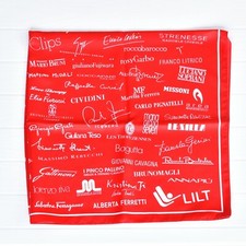 Foulard rosso lilt usato  Due Carrare