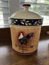 Galo CANISTER JAR Susan Winget JC Penney Sugar Chicken Weather Vane 9" comprar usado Galo CANISTER JAR Susan Winget JC Penney Sugar Chicken Weather Vane 9" comprar usado  Enviando para Brazil