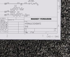 MASSEY FERGUSON TRACTOR 6140 Hydrauliczny schemat ręczny na sprzedaż  Wysyłka do Poland