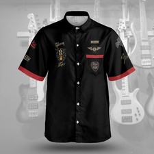 Camisa estilo loja de guitarra personalizada. Bandas de rock, músicos. Personalização opcional, usado comprar usado  Enviando para Brazil
