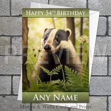 Badger birthday card. for sale  ROMFORD
