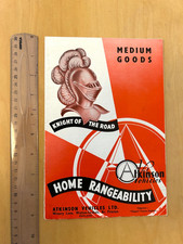 Atkinson vehicles brochure for sale  IRVINE