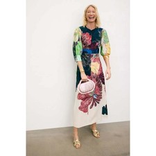 Usado, Vestido margarida Saaksha & Kinni estampa floral ousado abstrato manga folhada 3/4 tamanho P comprar usado Usado, Vestido margarida Saaksha & Kinni estampa floral ousado abstrato manga folhada 3/4 tamanho P comprar usado  Enviando para Brazil