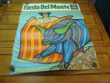 Usado, Pôster vintage 1969 FIESTA DEL MONTE, um pouco hippie, divertido e legal #5 comprar usado  Enviando para Brazil