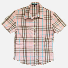 Usado, Camisa Burberry Meninas/Femininas Burberry Nova Xadrez Princesa Costurada (M) Busto 31" comprar usado  Enviando para Brazil