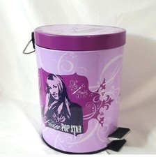 Y2K Hannah Montana Kosz na śmieci Miley Cyrus Dorm Dekoracja pokoju Fioletowy 12" Disney na sprzedaż  Wysyłka do Poland