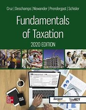 Fundamentals of Taxation 2020 Edition - Paperback, by Cruz Ana M. - Good comprar usado  Enviando para Brazil