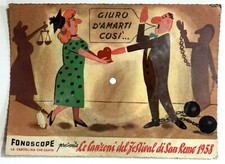 Vintage disco cartolina usato  Gioia del Colle