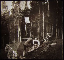 Lanterna mágica de vidro corrediça WAYIDE CROSS & PEASANTS C1890 FOTO SUÍÇA, usado comprar usado  Enviando para Brazil