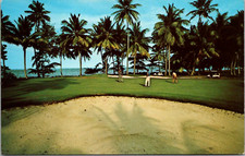Carrinhos de golfe Dorado Beach campo de golfe Porto Rico palmeiras oceano c60's comprar usado  Enviando para Brazil