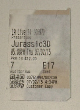 Jurassic movie ticket for sale  Minneapolis