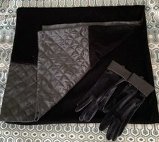Black velvet wrap for sale  SWANSEA